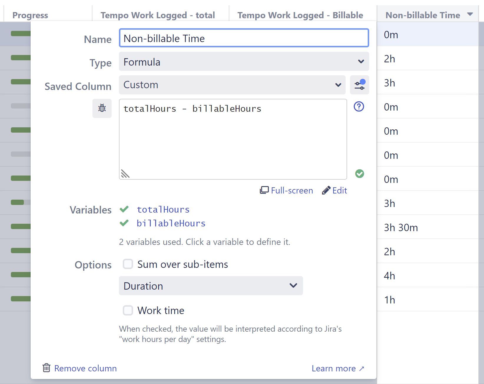 Non-billable formula.png