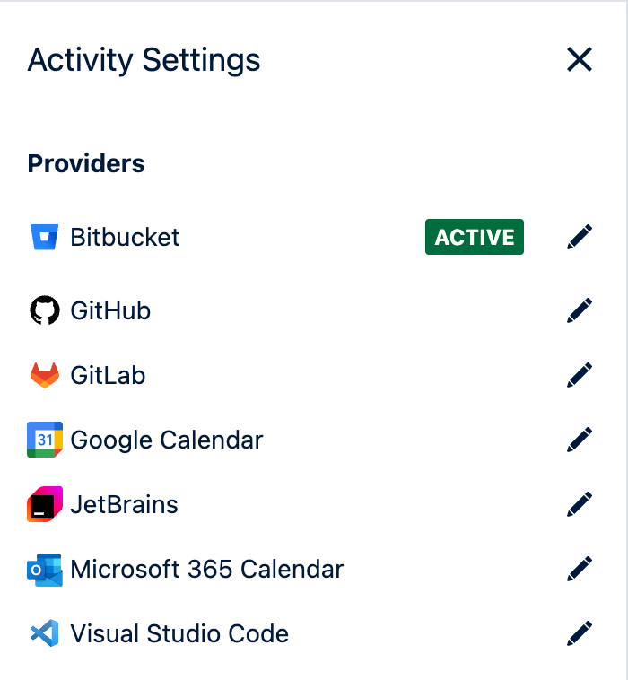 Activity Settings