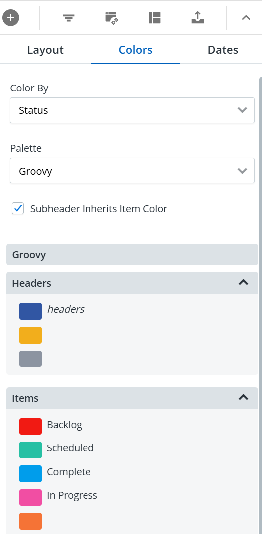 Customizing the color palette in the Format menu.png