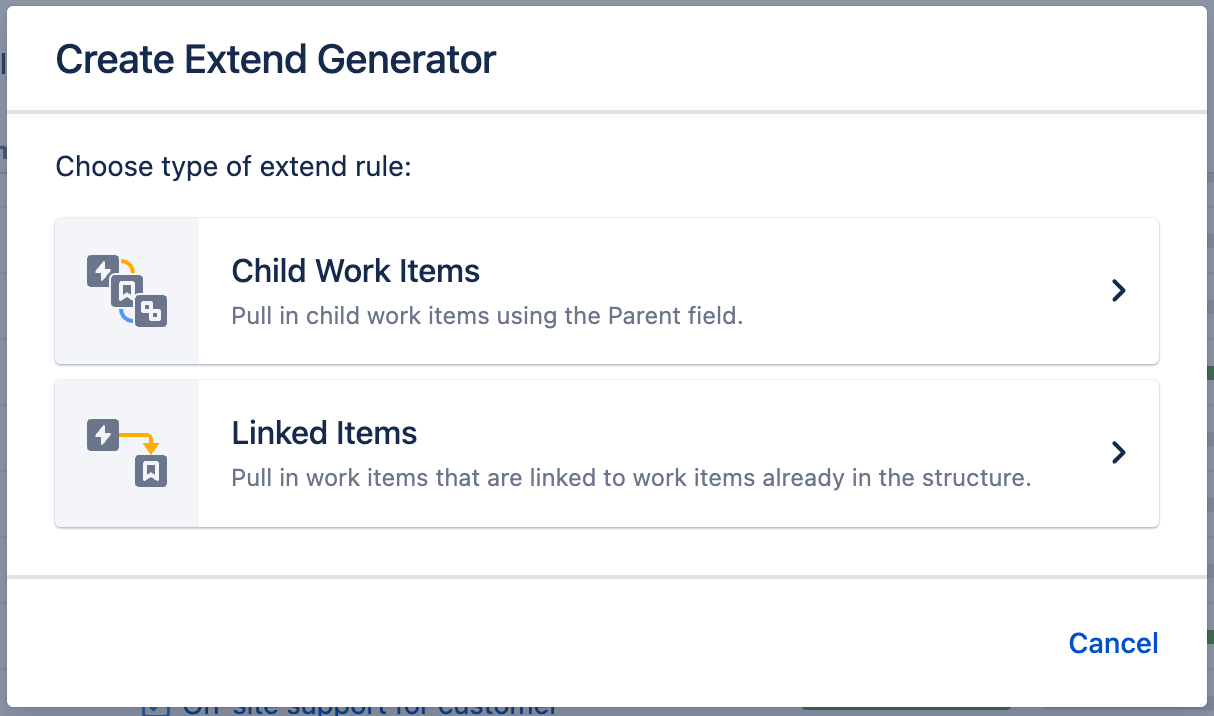 Extend Generator options