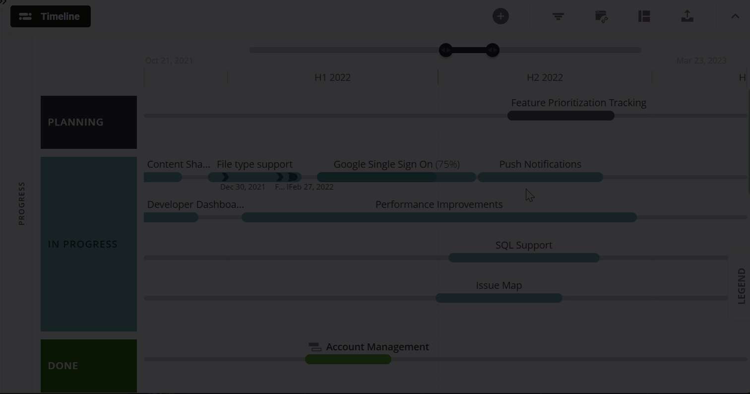 Updating progress on the item card.gif